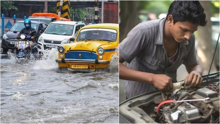 খানাখন্দে ভরা কলকাতার রাস্তা।-ফাইল ছবি