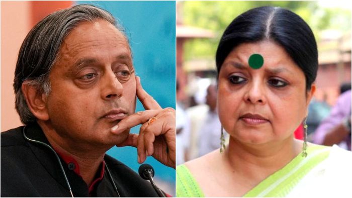 শশী থারুর ও দীপা দাশমুন্সী।-কোলাজ