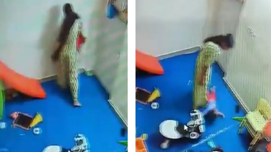 নয়ডায় ডে-কেয়ারে দুধের শিশুকে আছাড়-কামড়, নৃশংস অত্যাচারের CCTV ফুটেজ নয়ডায় ডে-কেয়ারে দুধের শিশুকে আছাড়-কামড়, নৃশংস অত্যাচারের CCTV ফুটেজ