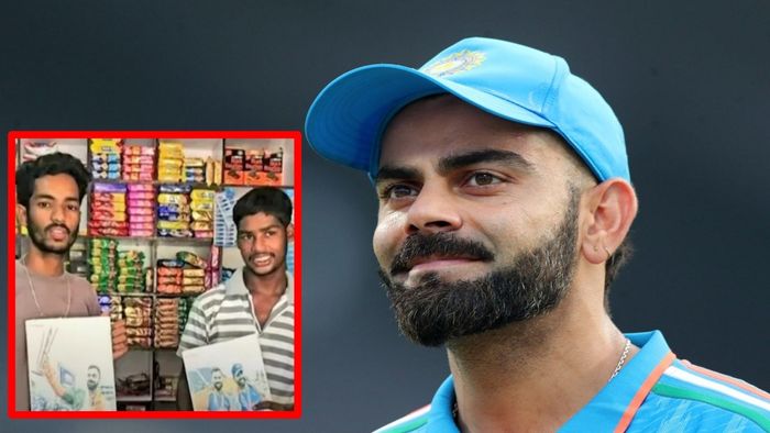 বিরাট কোহলির ফোন পেয়ে হতচকিত দুই কিশোর