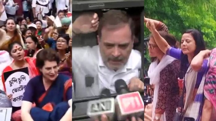 ইন্ডিয়া জোটের বিক্ষোভ