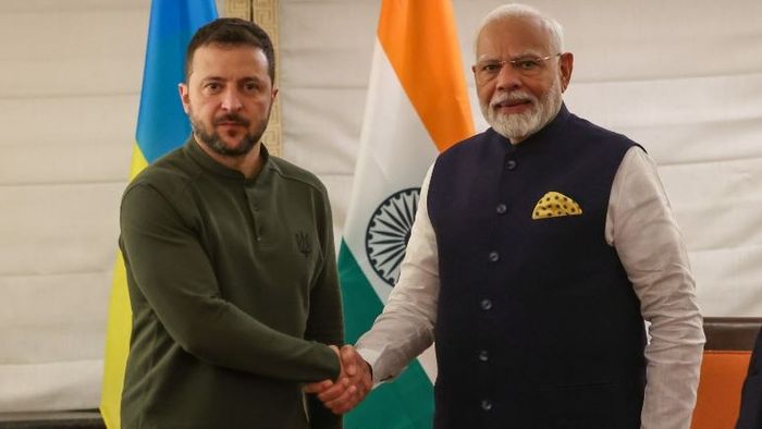 ভ্লোদিমির জেলেনস্কি-প্রধানমন্ত্রী নরেন্দ্র মোদী