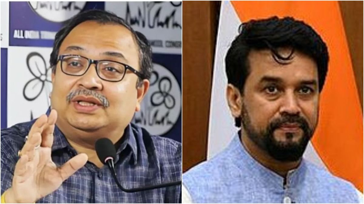 কুণাল ঘোষ ও অনুরাগ ঠাকুর।-ফাইল ছবি