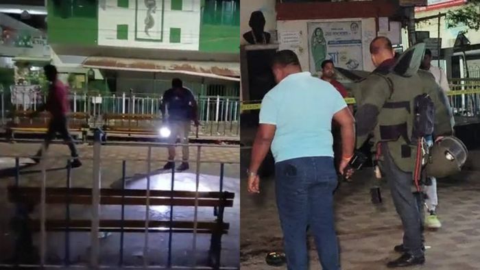 আতঙ্কে মধ্যমগ্রাম, হাইস্কুলের সামনে ভয়াবহ বিস্ফোরণ