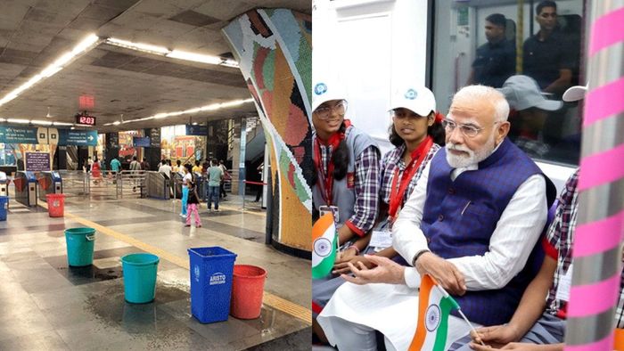 মেট্রো সফলে মোদী।-কোলাজ