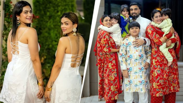 ছেলে-মেয়েদের সঙ্গে আরমান, পায়েল ও কৃতিকা