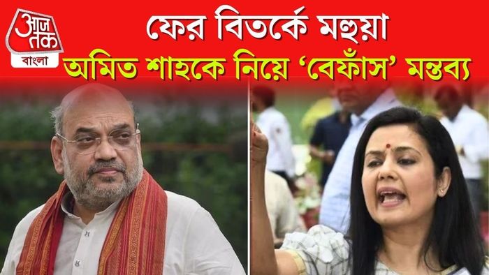 অনুপ্রবেশ ইস্যুতে বলতে গিয়ে 'বেঁফাস' মন্তব্য মহুয়া মিত্রর।
