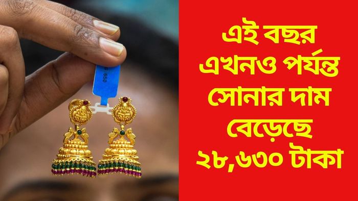 এই বছর এখনও পর্যন্ত সোনার দাম বেড়েছে ২৮,৬৩০ টাকা