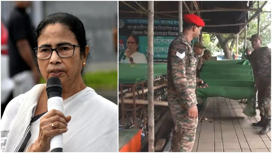 TMC-র মঞ্চ তুলে দিল সেনা, ঠিক কী ঘটেছে মেয়ো রোডে?  TMC-র মঞ্চ তুলে দিল সেনা, ঠিক কী ঘটেছে মেয়ো রোডে?