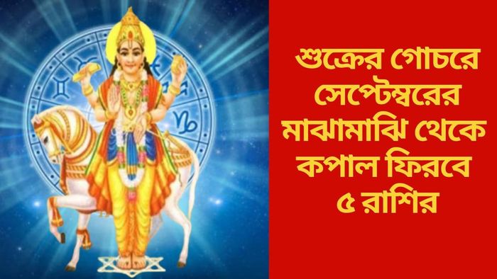 শুক্রের গোচরে সেপ্টেম্বরের  মাঝামাঝি থেকে কপাল  ফিরবে ৫ রাশির