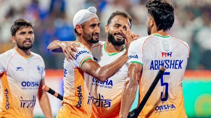 এশিয়া কাপ সুপার ৪-এর সংঘর্ষে চীনকে ৪-০ গোলে হারিয়েছে ভারত হকি দল