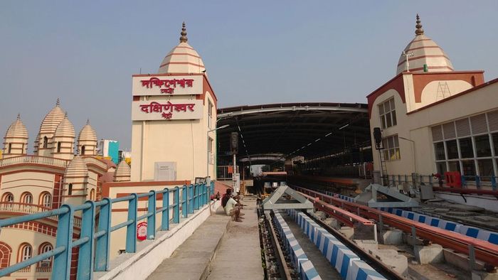 দক্ষিণেশ্বর মেট্রো স্টেশন।-ফাইল ছবি