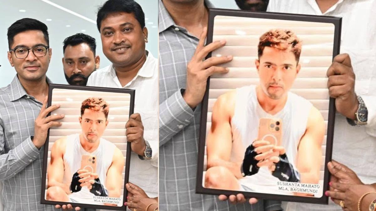 অভিষেকের VIRAL জিম সেলফি বাঁধিয়ে অভিষেককেই গিফট, ফিটনেসে এতই আপ্লুত MLA