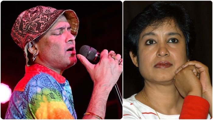 জুবিন গর্গ ও তসলিমা নাসরিন।-ফাইল ছবি