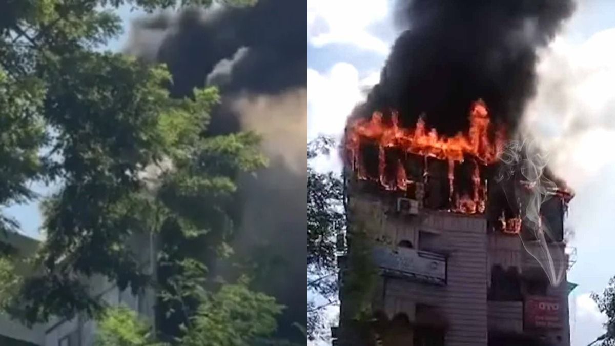 কলকাতায় বড় আগুন, প্রিন্স আনোয়ার শাহ রোডে দাউ দাউ করে জ্বলছে গেস্ট হাউস