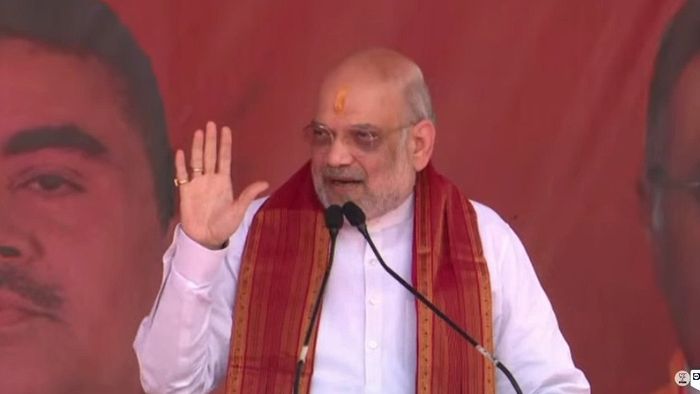 কলকাতায় পুজো উদ্বোধনে অমিত শাহ।-ফাইল ছবি