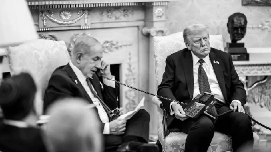 সামনে বসিয়ে নেতানিয়াহুকে কাতারের কাছে ক্ষমা চাওয়ালেন ট্রাম্প, ঐতিহাসিক ছবি প্রকাশ্যে সামনে বসিয়ে নেতানিয়াহুকে কাতারের কাছে ক্ষমা চাওয়ালেন ট্রাম্প, ঐতিহাসিক ছবি প্রকাশ্যে