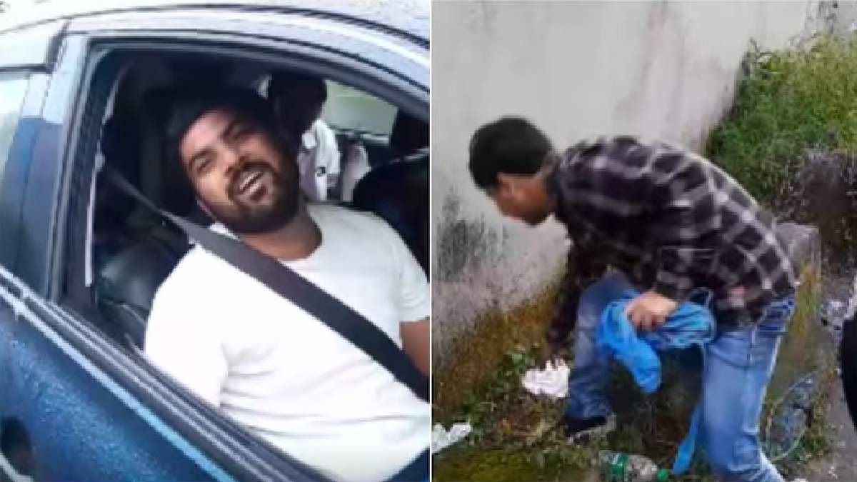 রাস্তায় ডায়পার ফেলল বিহারের পর্যটক, উচিত শিক্ষা দিল দার্জিলিঙের যুবক