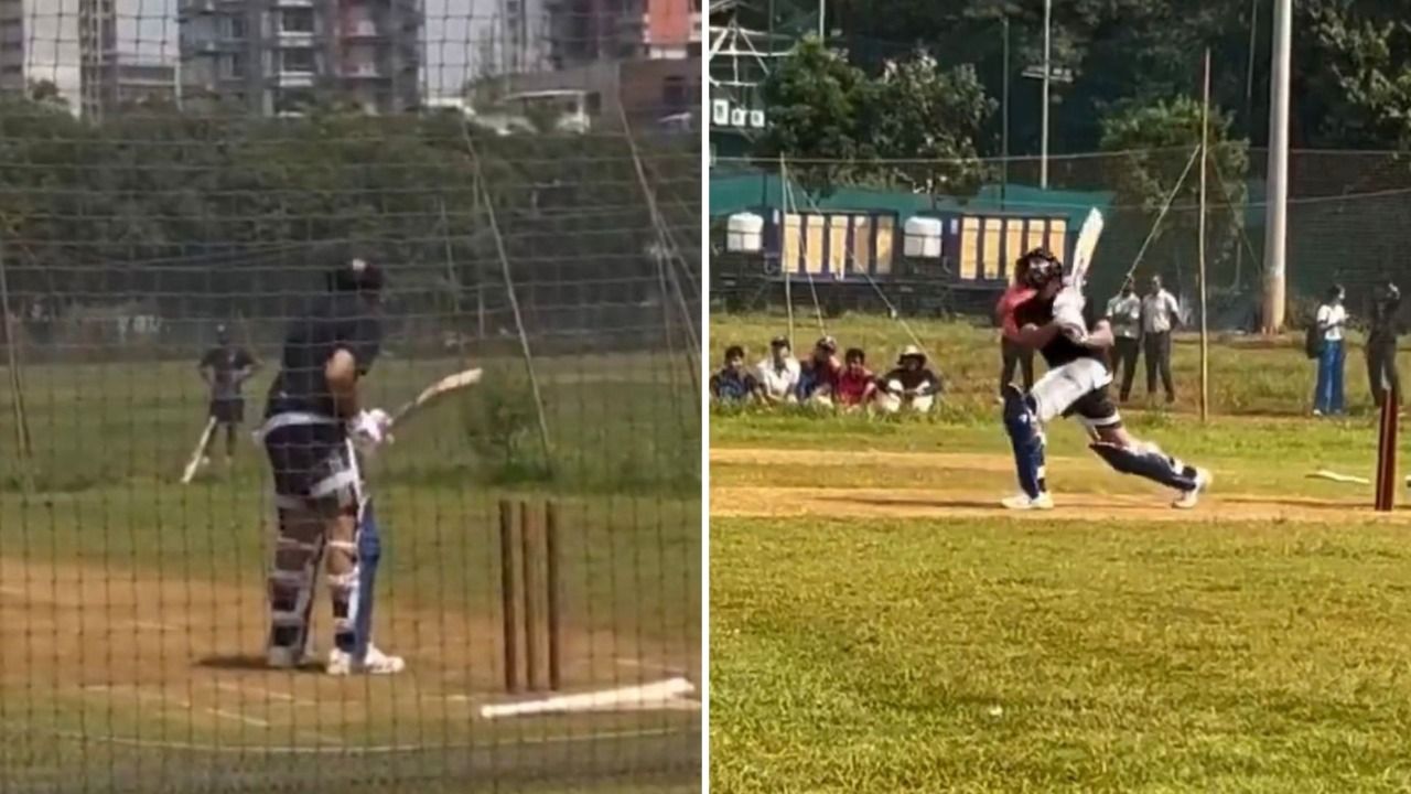 শিবাজি পার্কে মারকাটারি ব্যাটিং রোহিতের, সোশ্যাল মিডিয়ায় VIRAL VIDEO 