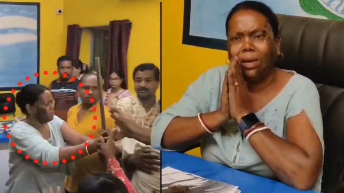 খড়্গপুরে তৃণমূলের গোষ্ঠীদ্বন্দ্বে চাঞ্চল্য, পঞ্চায়েত প্রধানকে জুতোপেটা ও মুখে কালি, নিন্দা শুভেন্দুর