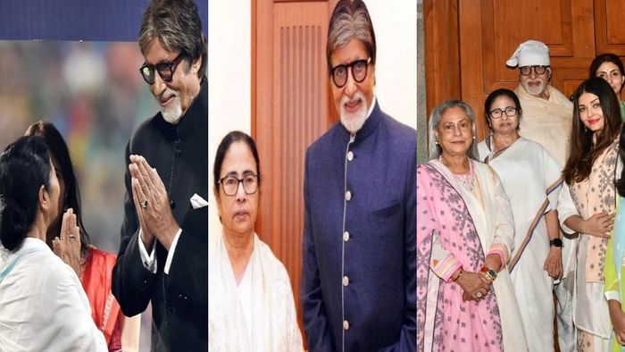 অমিতাভ বচ্চন ও মমতা বন্দ্যোপাধ্যায় (ফাইল ফটো)