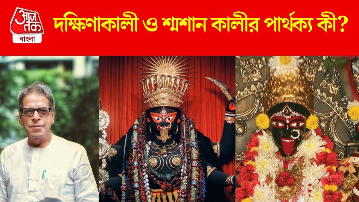 দক্ষিণাকালী ও শ্মশান কালীর পার্থক্য কী? কীভাবে বোঝা যায়? ব্যাখ্যা দিলেন নৃসিংহপ্রসাদ