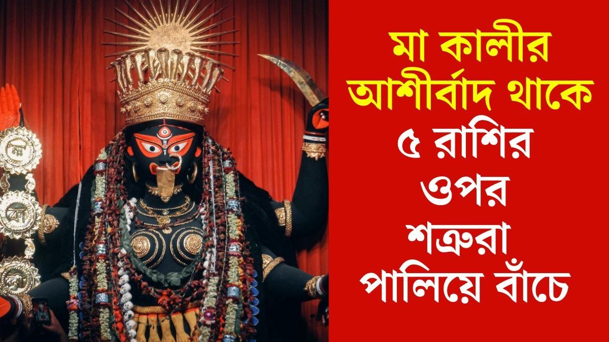 শত্রুরা টিকতে পারবে না, মা কালীর প্রিয় ৫ রাশির কোটিপতি হওয়া পাকা