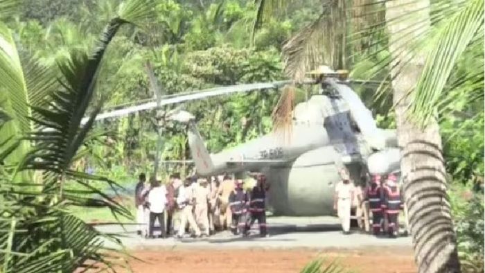 রাষ্ট্রপতি দ্রৌপদী মুর্মুর হেলিকপ্টার।-ফাইল ছবি