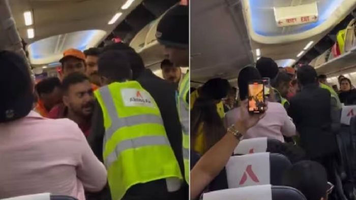 মদ্যপ যাত্রীর তাণ্ডব