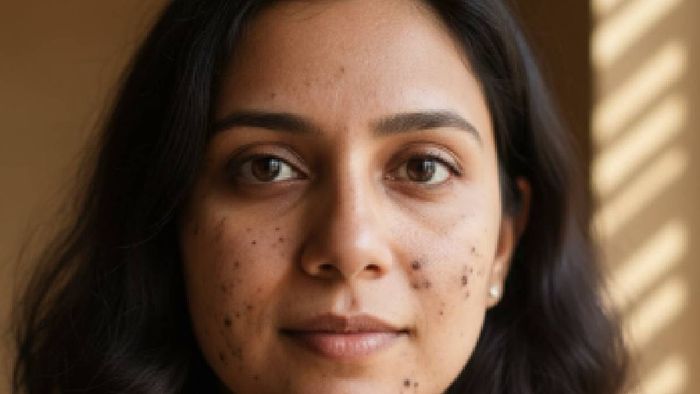 মুখ ভরেছে ডার্ক স্পটে? (ছবি: জেমিনি)