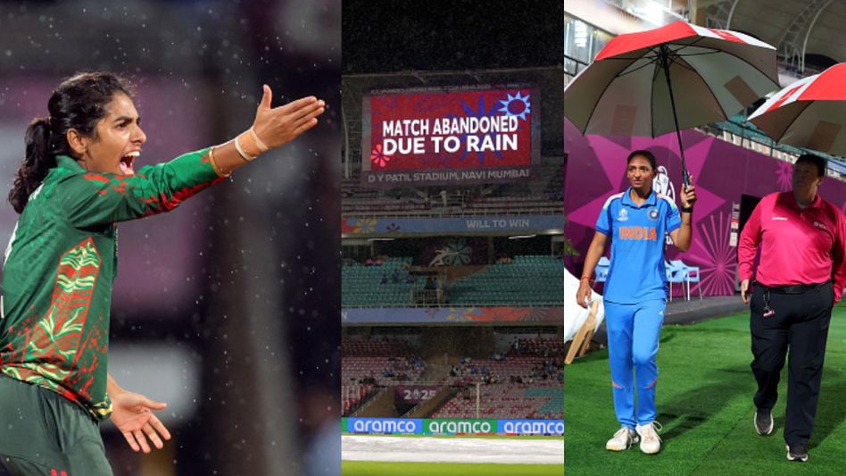 মহিলা বিশ্বকাপে ভারত-বাংলাদেশ ম্যাচ ভেস্তে গেল, সেমিতে কার মুখোমুখি টিম ইন্ডিয়া? মহিলা বিশ্বকাপে ভারত-বাংলাদেশ ম্যাচ ভেস্তে গেল, সেমিতে কার মুখোমুখি টিম ইন্ডিয়া?