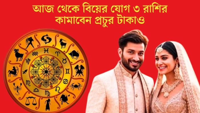 আজ থেকে বিয়ের যোগ ৩ রাশির