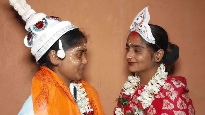 সুন্দবনের কুলতলিতে দুই তরুণীর বিয়ে।-সংগৃহীত ছবি