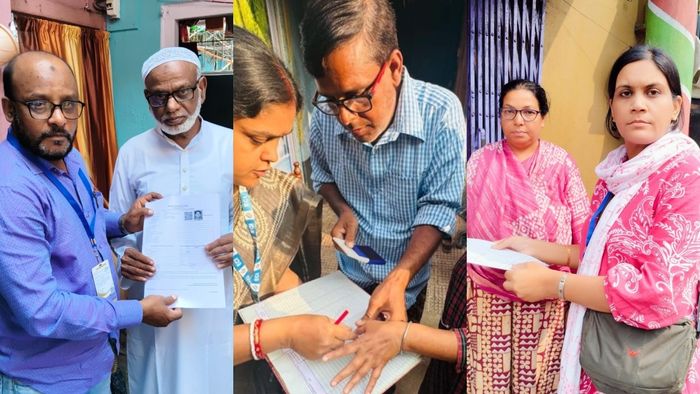 বাড়ি বাড়ি যাচ্ছেন BLO-রা