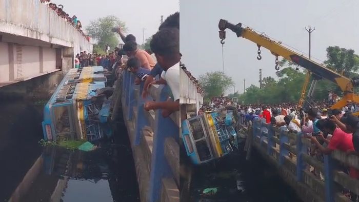 রাজারহাটে বাস দুর্ঘটনা।-ভিডিও থেকে নেওয়া ছবি