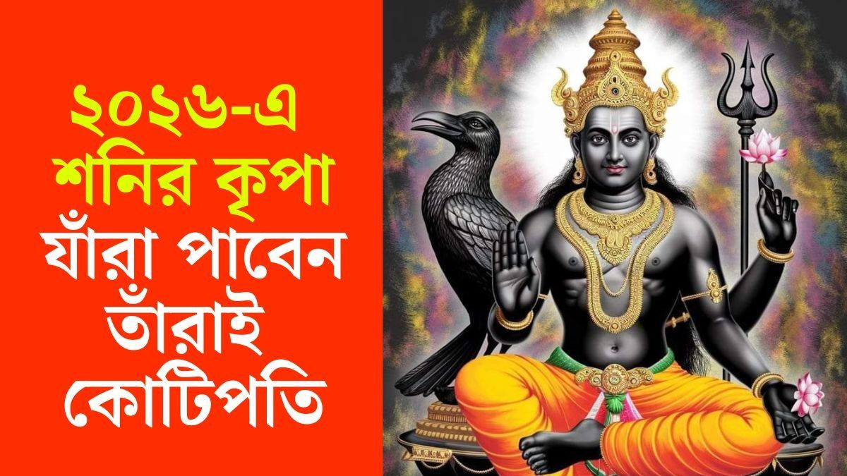 ছাব্বিশে মুখ তুলে চাইবেন শনিদেব, নতুন বছরে ৩ রাশির হাতে অঢেল টাকা