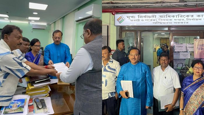 নির্বাচন কমিশনে অভিযোগ জানাতে যায় তৃণমূলের প্রতিনিধিরা