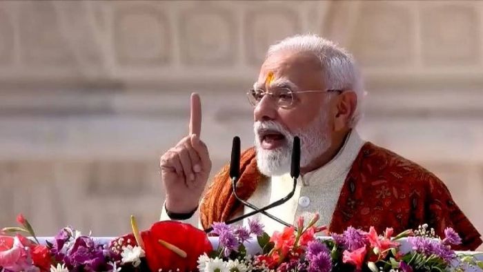 বক্তব্য রাখছেন প্রধানমন্ত্রী মোদী (ছবি সংগৃহীত)