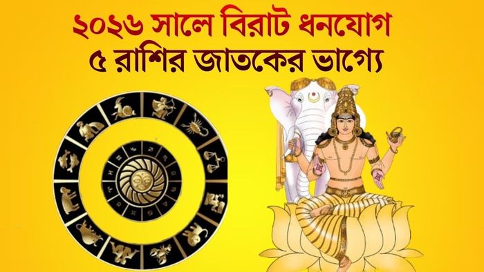 ২০২৬ সালে বিরাট ধনযোগ ৫ রাশির জাতকের ভাগ্যে