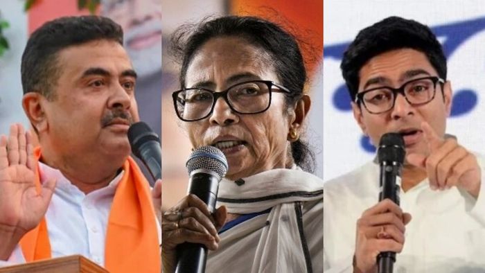 শুভেন্দু অধিকারী, মমতা বন্দ্যোপাধ্যায়, অভিষেক বন্দ্যোপাধ্যায়