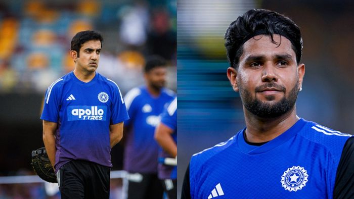 IN ছবি: গৌতম গম্ভীর এবং হর্ষিত রানা