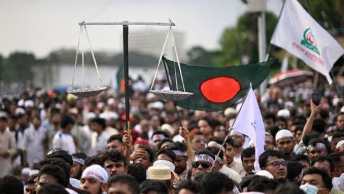 ঢাকায় জামাতের মিছিল -- এপি ফাইল ছবি