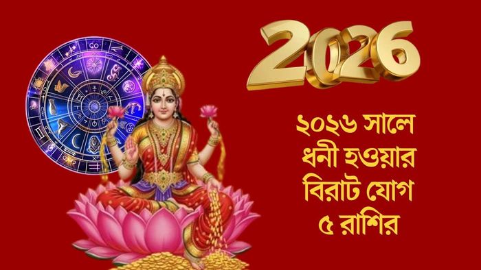 ২০২৬ সালে ধনী হওয়ার বিরাট যোগ ৫ রাশির