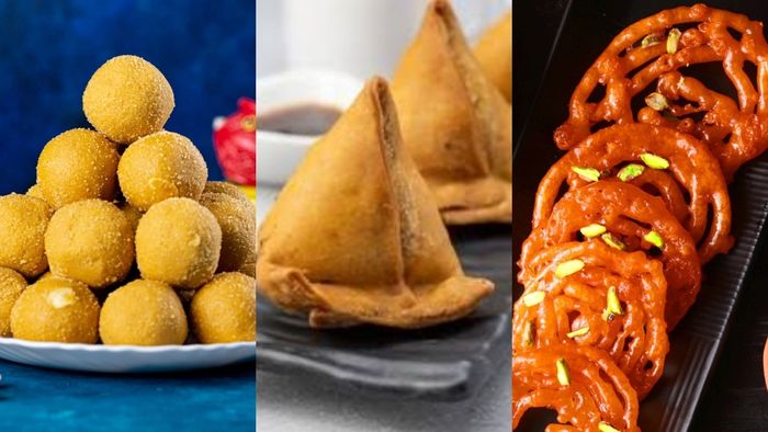 লাড্ডু-শিঙারা, জিলিপি