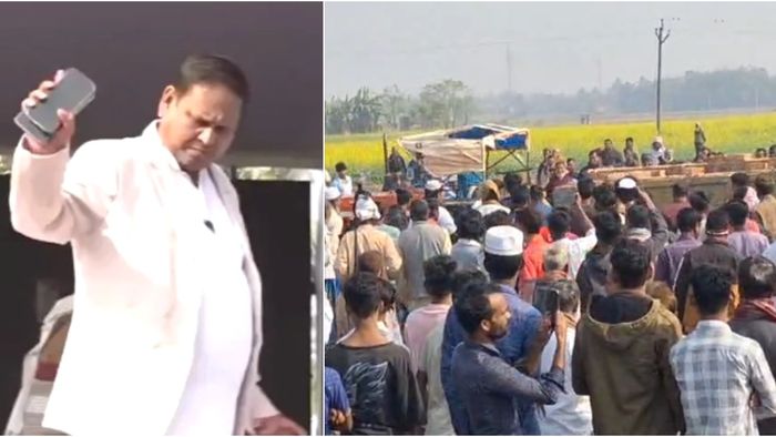 মুর্শিদাবাদের বেলেডাঙায় মসজিদের ভিত্তিপ্রস্তর অনুষ্ঠান।-ফাইল ছবি