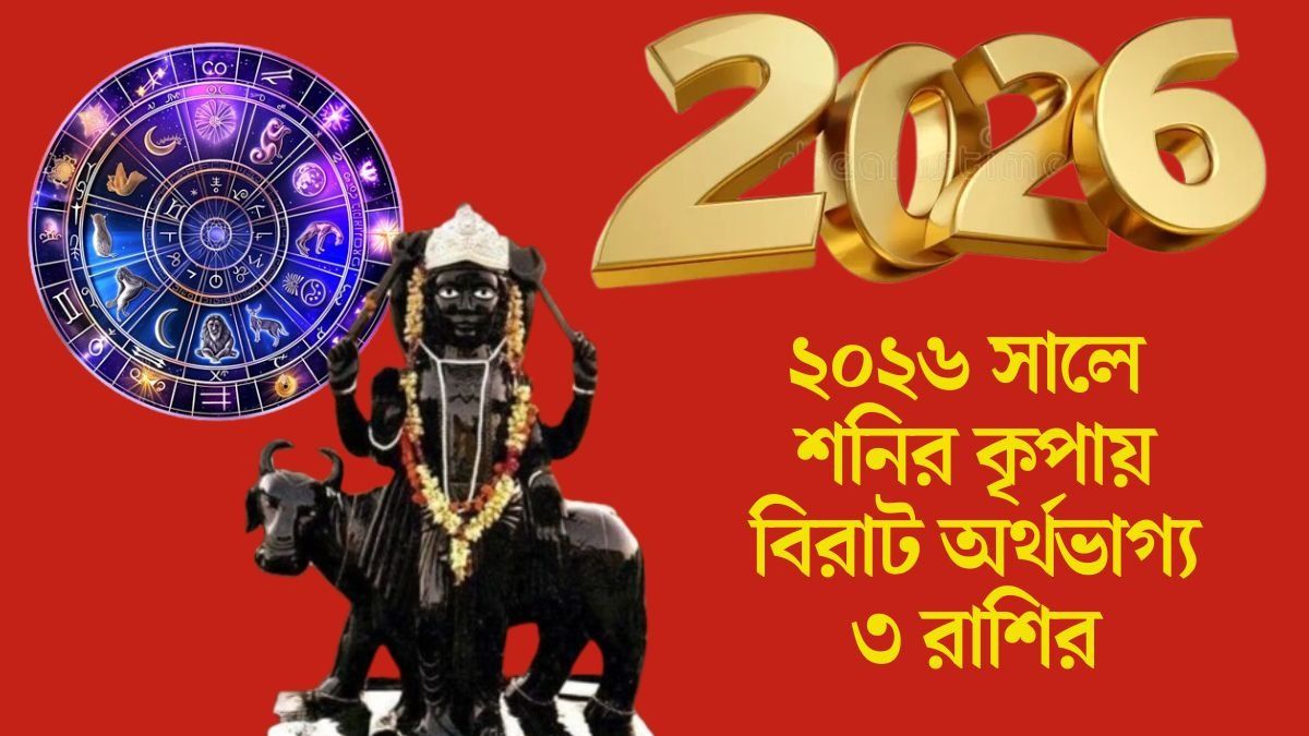 ২০২৬ সালে শনির কৃপায় বিরাট অর্থভাগ্য ৩ রাশির