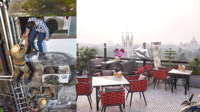 কলকাতার রুপটপ রেস্তোরাঁ।-ফাইল ছবি