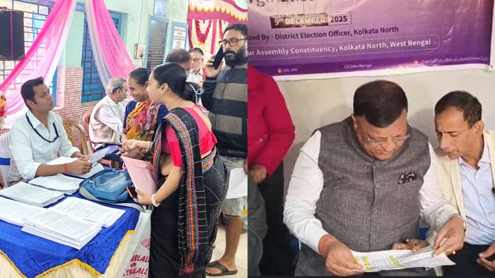 সোনাগাছির SIR ক্যাম্পে মনোজ আগরওয়াল।-ফাইল ছবি