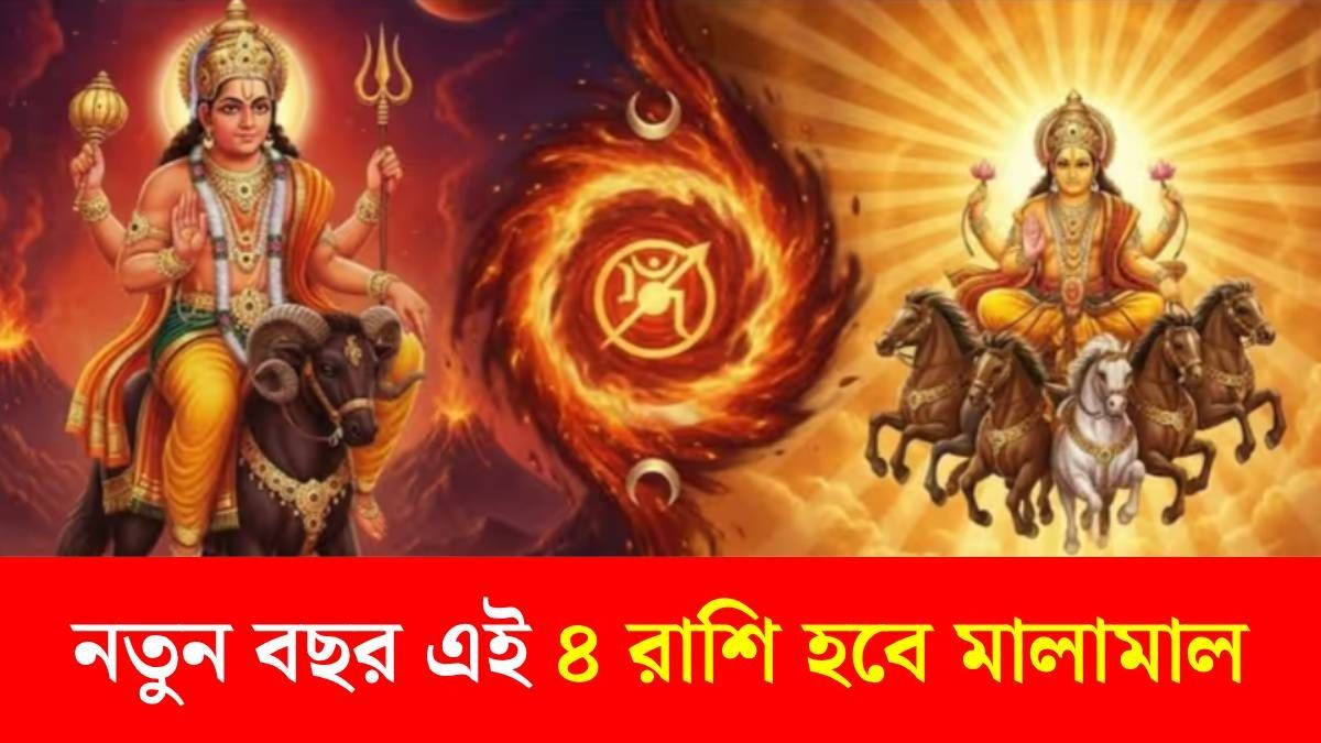 নতুন বছরে মঙ্গল ও সূর্যের কৃপা, টাকায় ভরবে ৪ রাশির পকেট