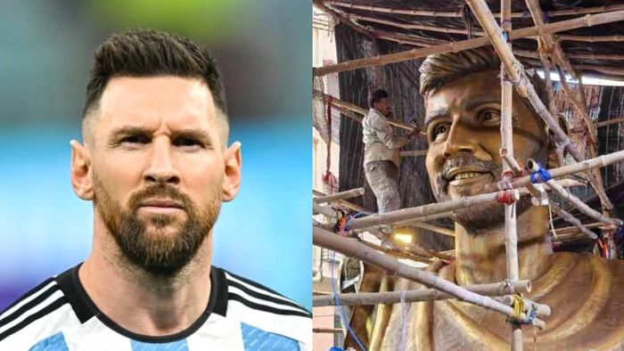 ভিআইপি রোডে বসতে চলেছে লিওনেল মেসির (৭০ ফুট উঁচু মূর্তি।-ফাইল ছবি